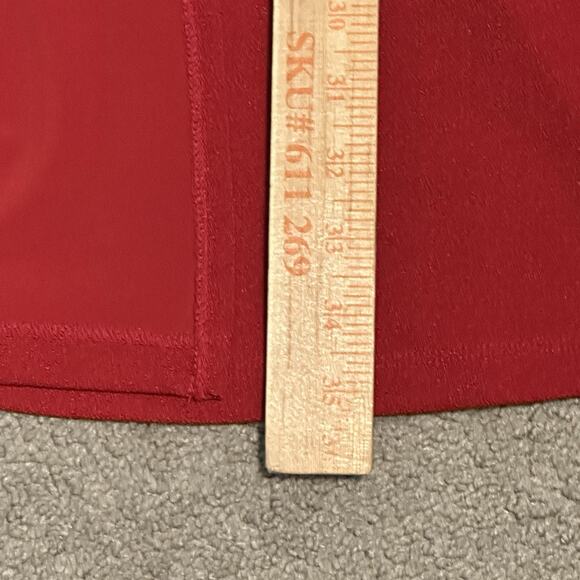 Susan Graver Passport Women 2X Cardigan Open Front 3/4 Sleeve Stretch Red - Picture 7 of 7